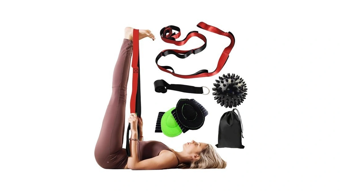 Jzoonpva Calf Stretcher Multi Loop Stretch Strap - Physical Therapy