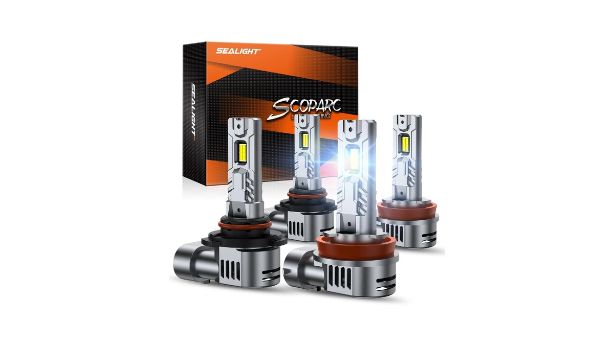 Sealight S2s 9005/hb3 H11/h8/h9/h16 Light Bulbs Combo, 160,000lm Super Brighter,