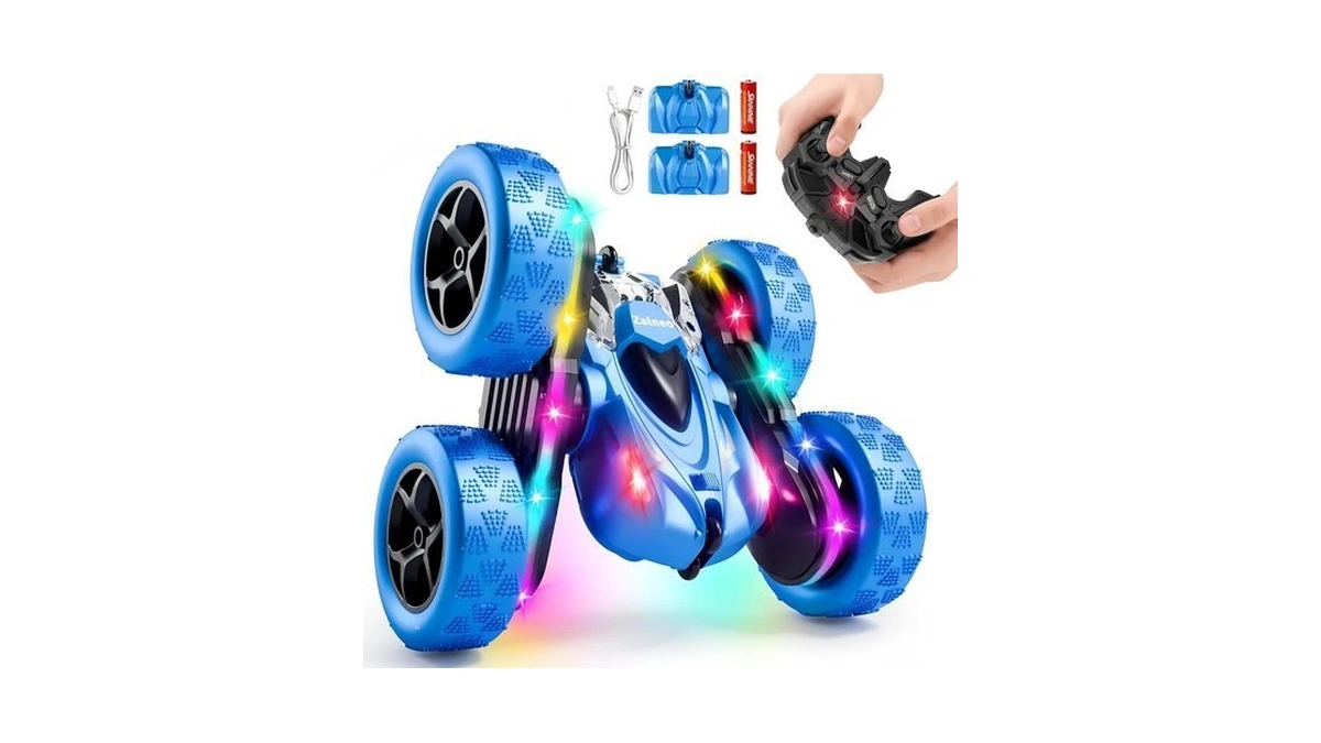 Zalneo Remote Control Stunt Car 4wd 360Β° Flip Doubleβsided Rc