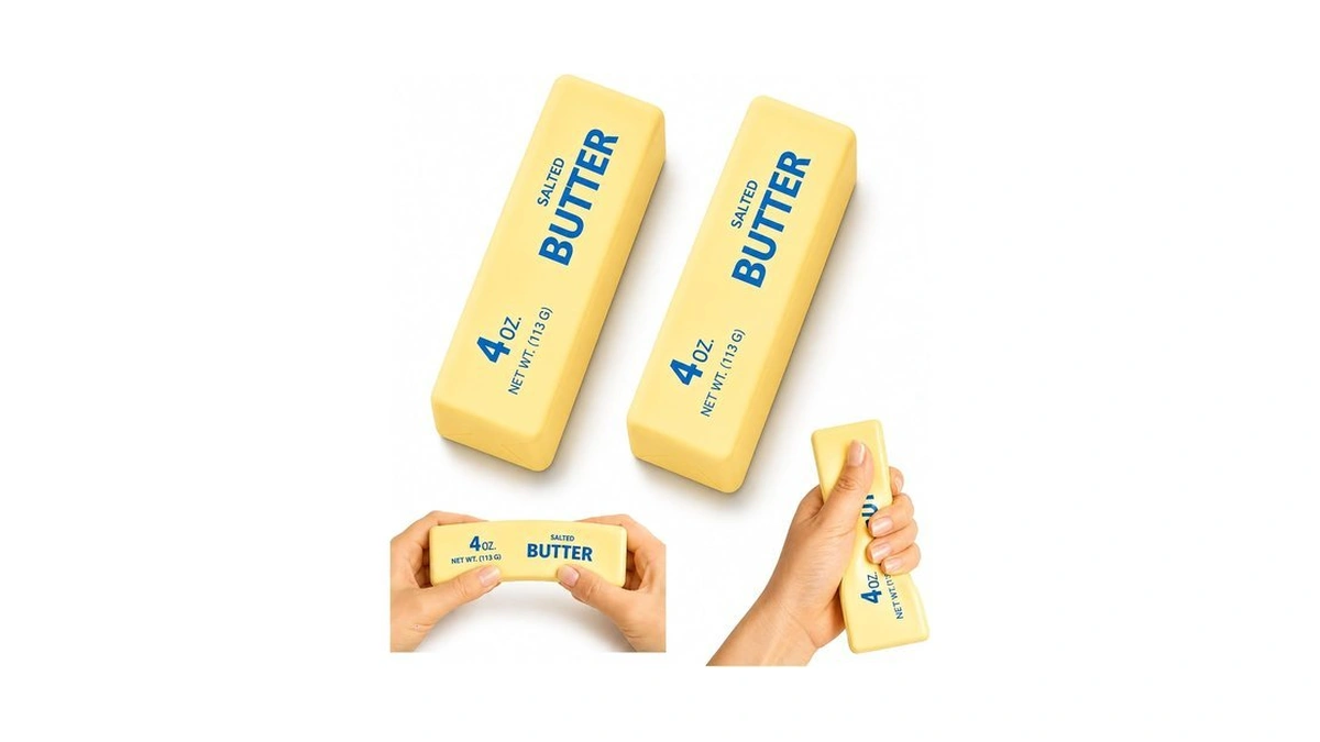 2 Pcs Butter Squishy,butter Squishy Toy, Squishy Fidget Toy, Stress
