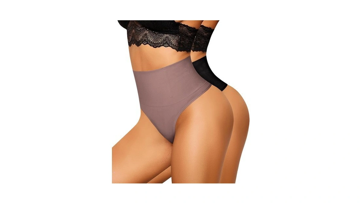Nebility Tummy Control Thong Shapewear For Women Body Shaper Faja