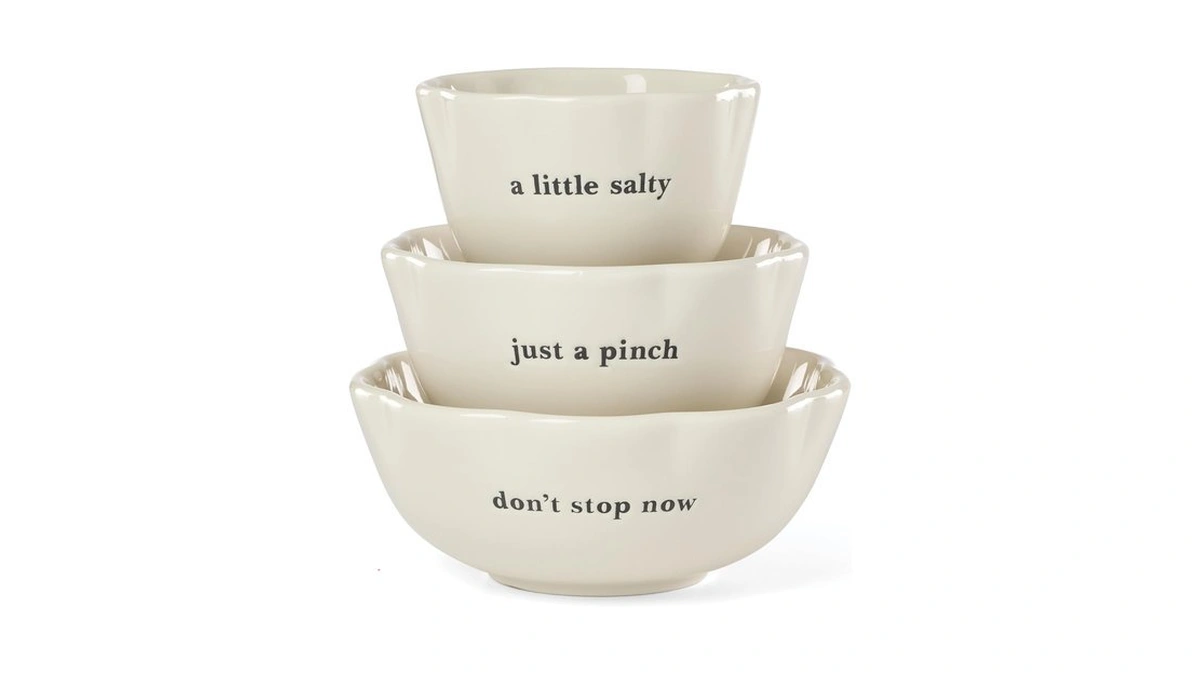 Kate Spade New York What A Treat Porcelain Nesting Bowls,