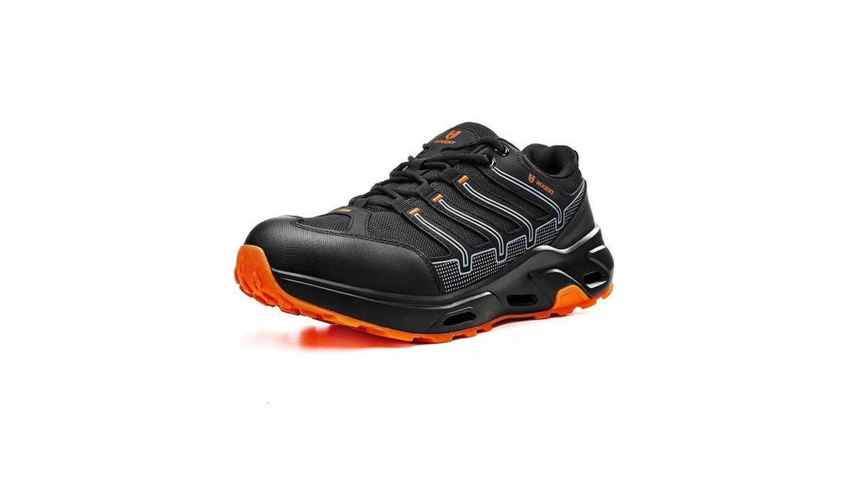 Hogent Steel Toe Shoes For Men, Breathable Anti-puncture Safety Sneakers