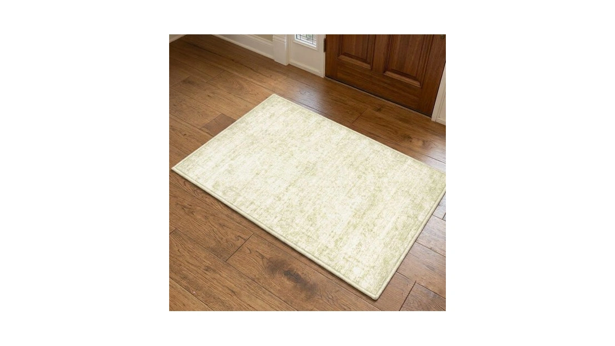 Livelyglow 2x3 Retro Vintage Area Rug, Non-slip Carpet, Beige