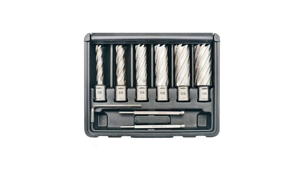 6pcs Annular Cutter Set 2" Cutting Depth 7/16" To 1-1/16"