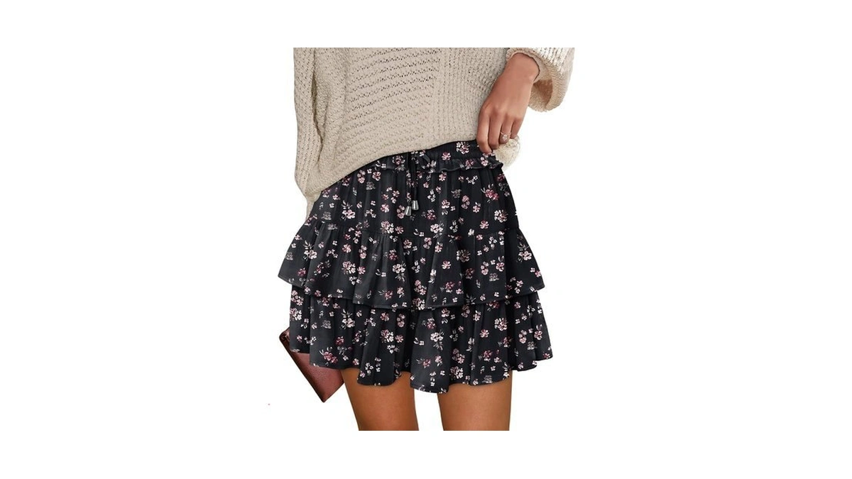 Onlypuff Ruffle Skorts For Women Cute Mini Skirts Country Concert