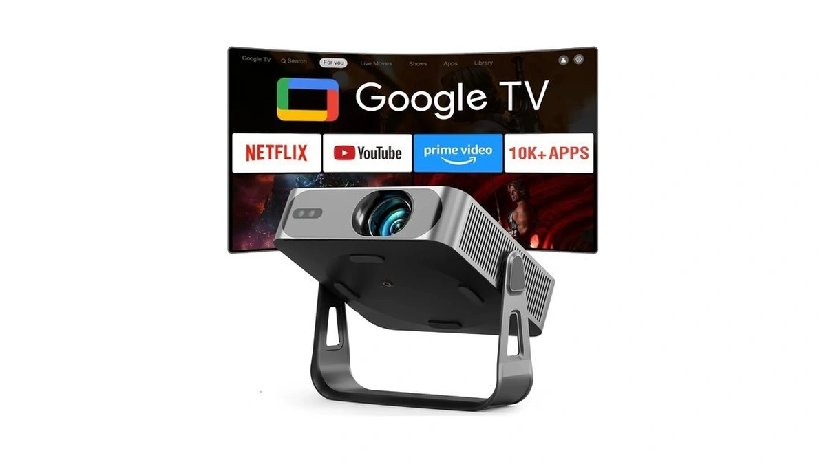 Official Google Tv - Voplls Smart Mini Projector 4k With
