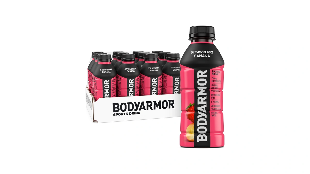 Bodyarmor Sports Drink, Strawberry Banana Electrolyte Drink, 16 Oz (12