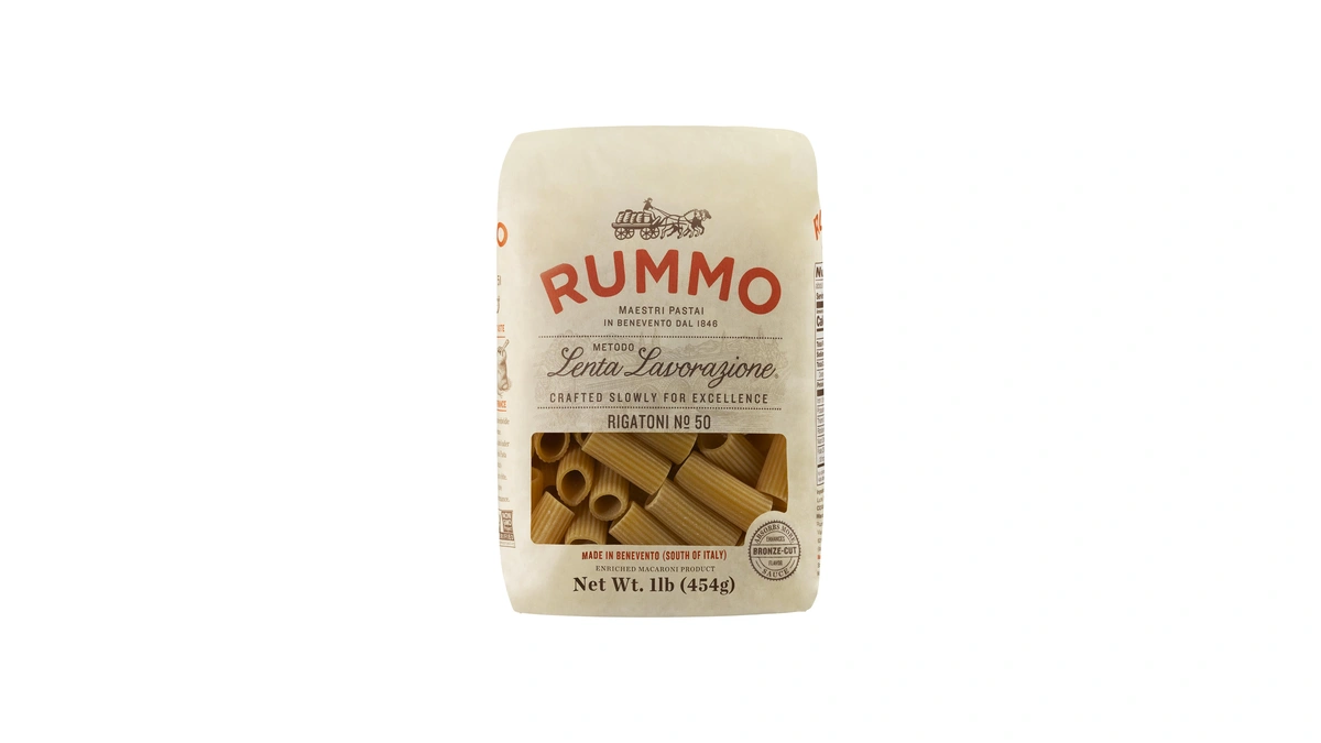 Rummo Rigatoni Pasta N.50 - Rigatoni Pasta Noodles, Italian Tube