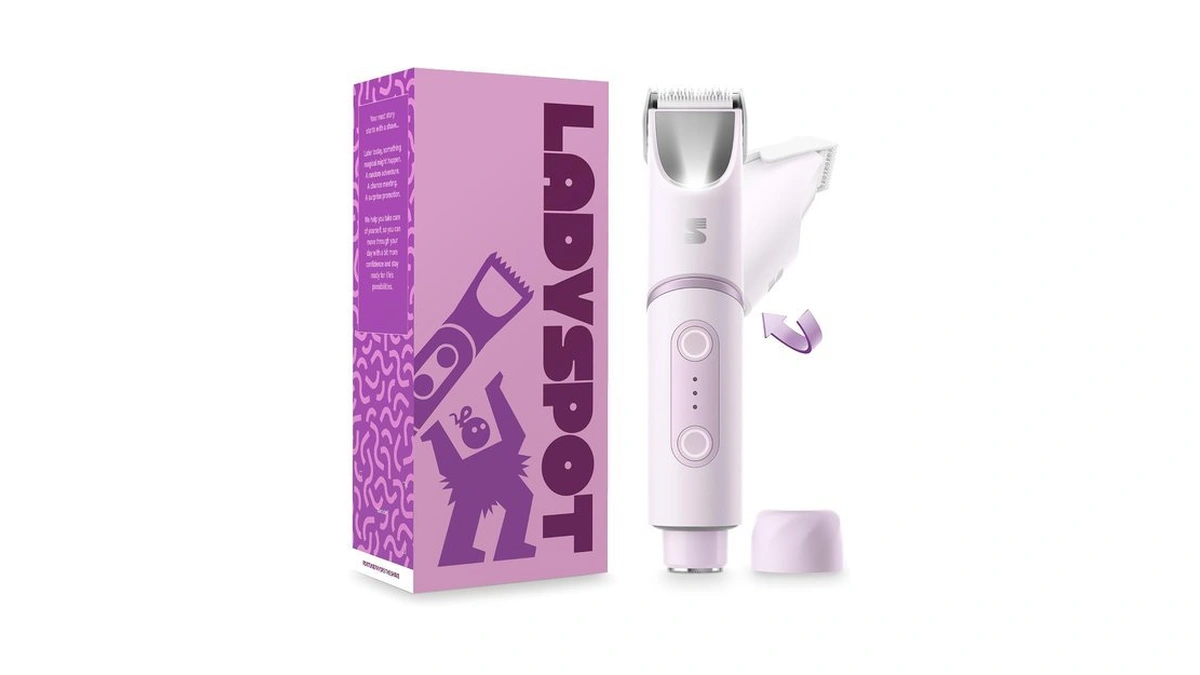 Ladyspot Spinduo 2 In 1 Electric Bikini Trimmer For Women,180°rotating