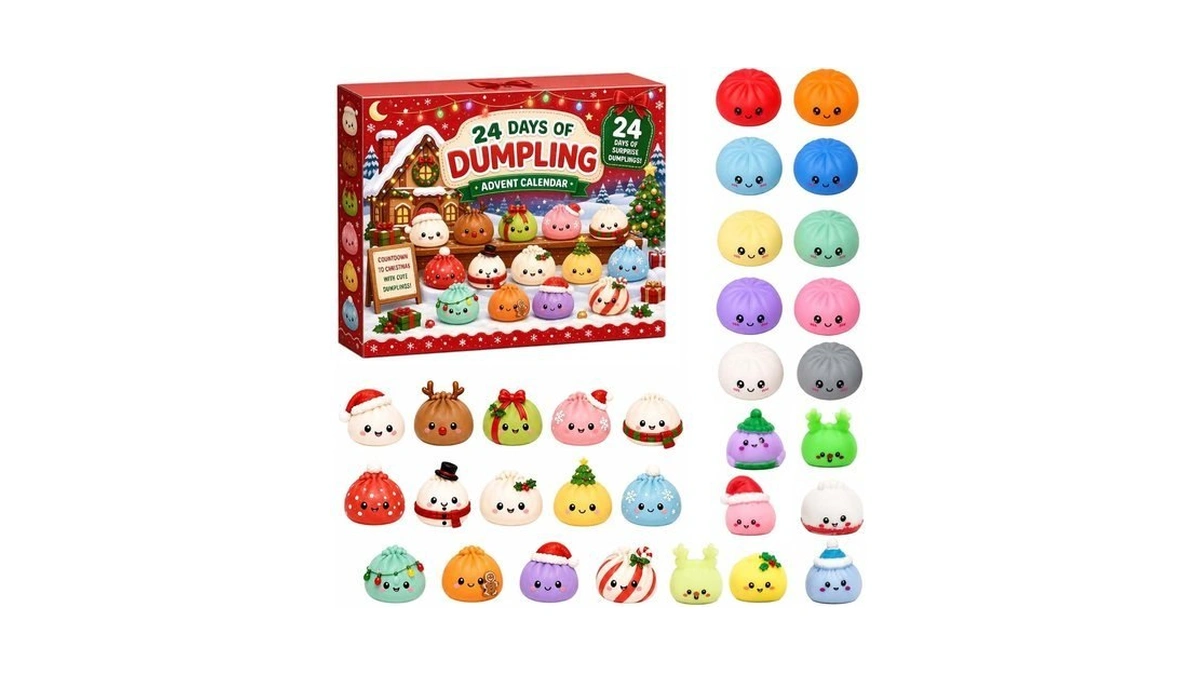 Christmas Squishies Advent Calendar 2026, 24 Days Countdown For Adults