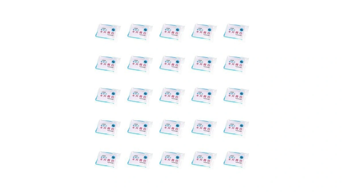 20 Pcs Disposable Rain Poncho, Thickened Pe Plastic Waterproof Raincoats