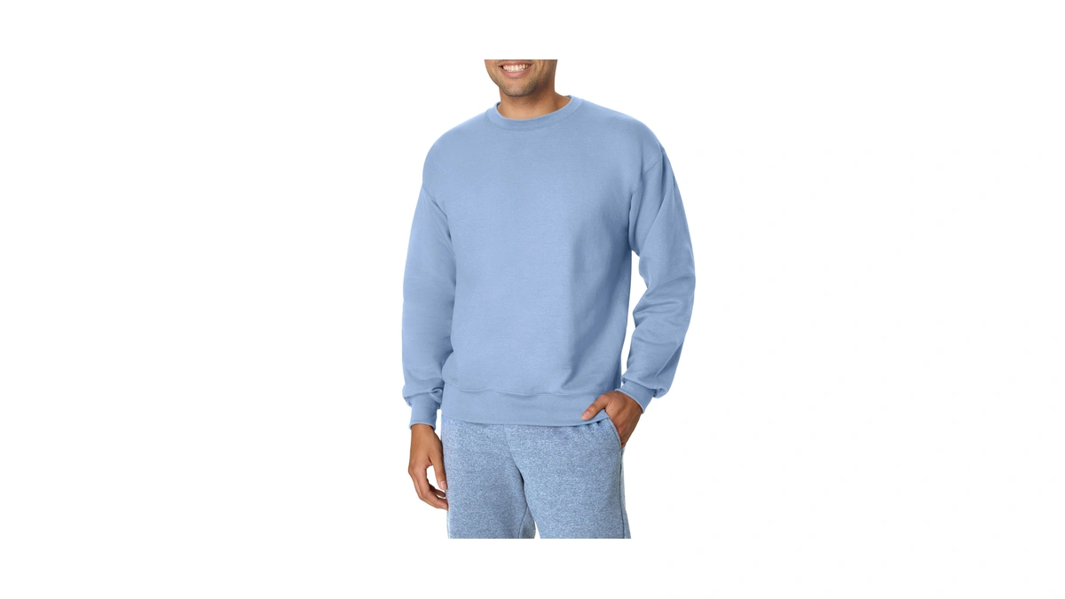 Hanes Men's Ultimate Cotton Heavyweight, Light Blue, Xx-large