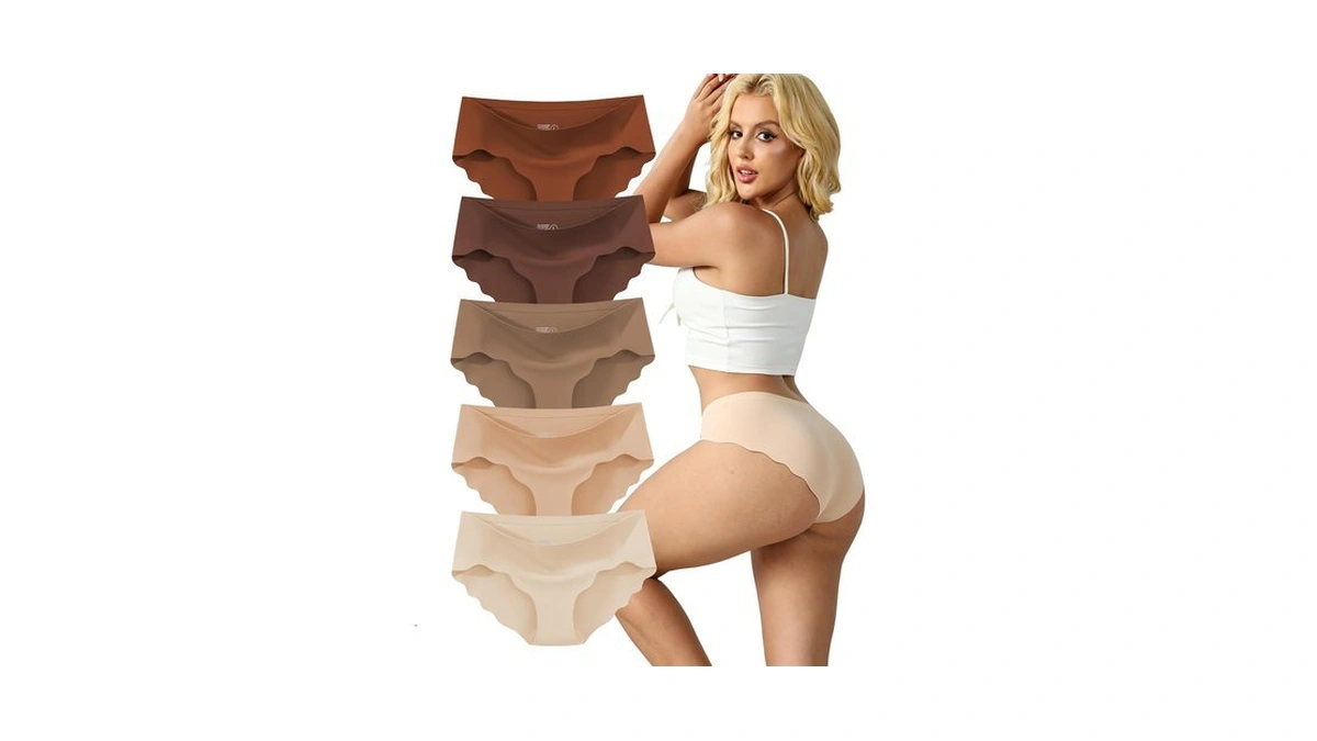 Mcowod Seamless Underwear For Women No Show Bikini Panties Hipster