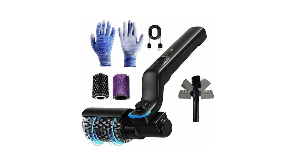Ponybro Cordless Electric Grill Brush Rechargeable 400rpm Powerful