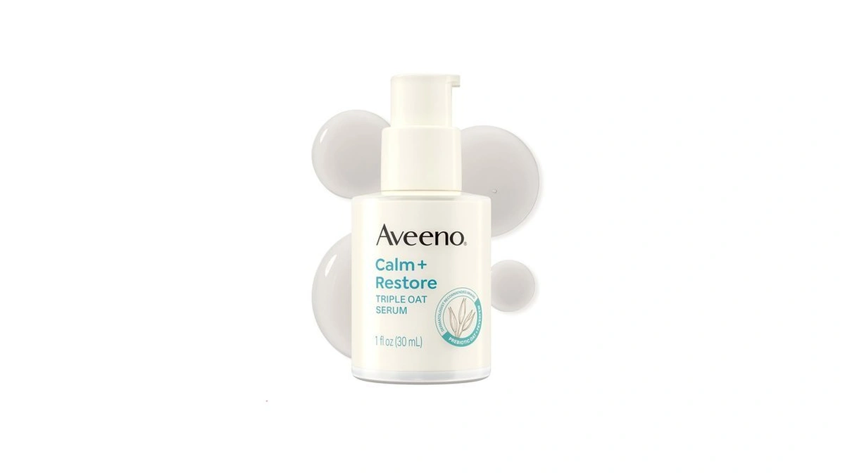 Aveeno Calm + Restore Oat Face Serum, Sensitive Skin Care,