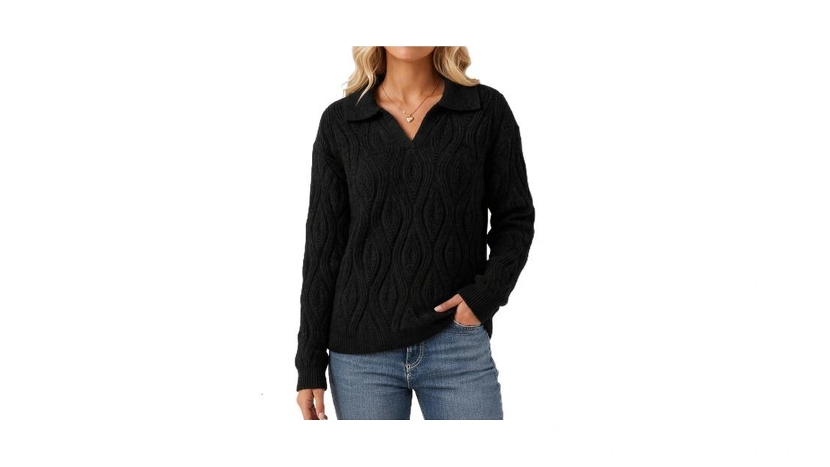 Softmuted Women's Oversized Sweaters V Neck Pullover Fall Outfits 2026