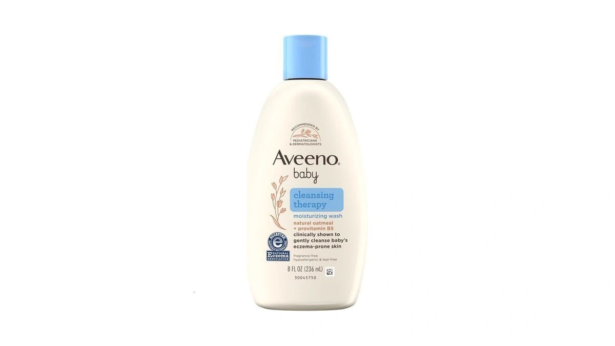 Aveeno Baby Cleansing Therapy Moisturizing Body Wash, 8 Oz