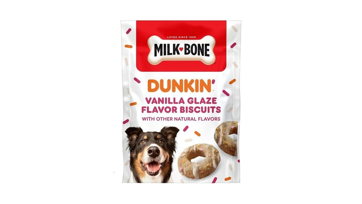 Milk-bone Dunkin’ Vanilla Glaze Flavor Dog Biscuits, 8 Oz.