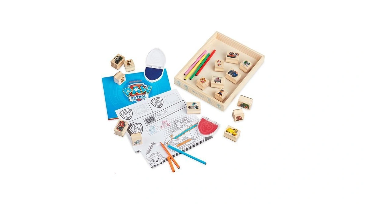 Melissa & Doug Paw Patrol Wooden Stamps Activity Set, Arts