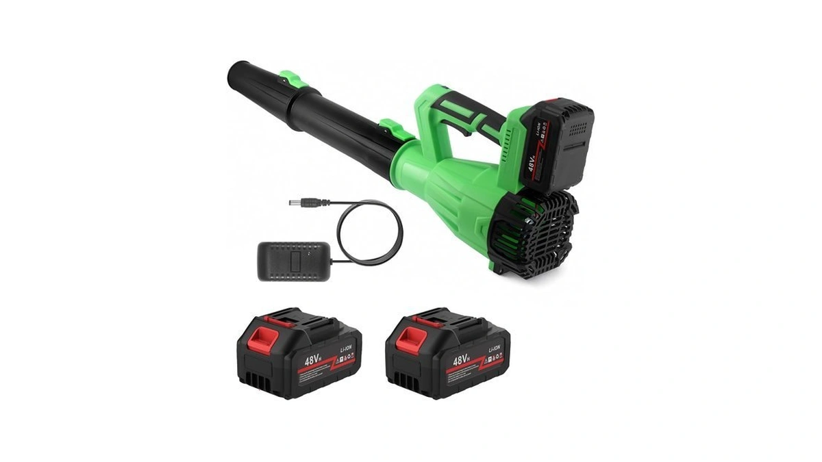 Cordless Leaf Blower,high Power Electric Blower With 2 6.0ah Battery