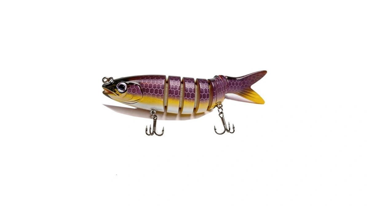 Multi Jointed Swimbait Hard Lure, Slow Sinking Glidebait With Lifelike