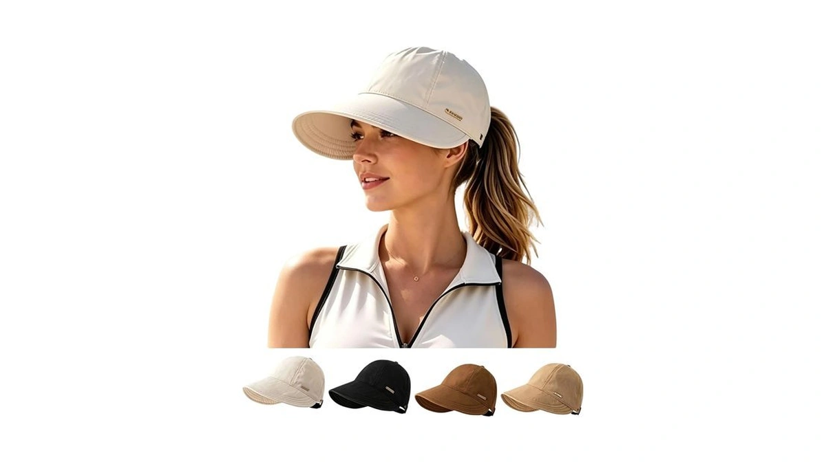 Wide Brim Sun Visors Hats For Women Upf 50+ Sun