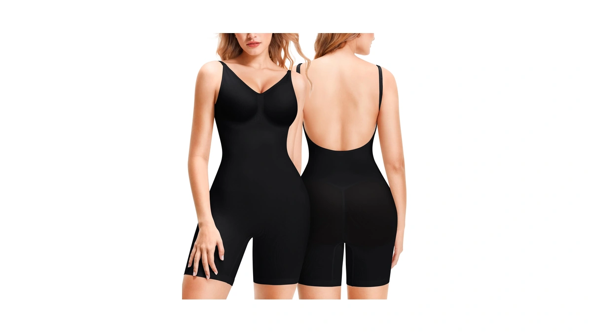 Yerkoad Backless Shapewear Bodysuits For Women Tummy Control Seamless Full