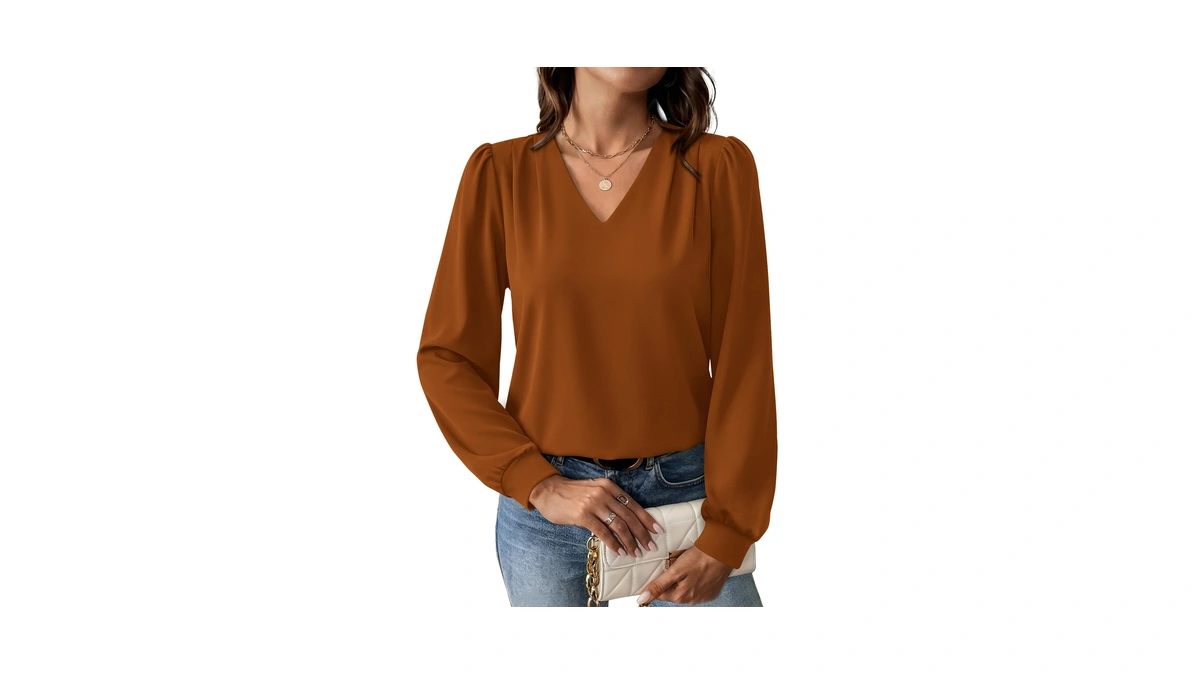 Fall Outfits For Women 2026 Long Sleeve Shirts V Neck