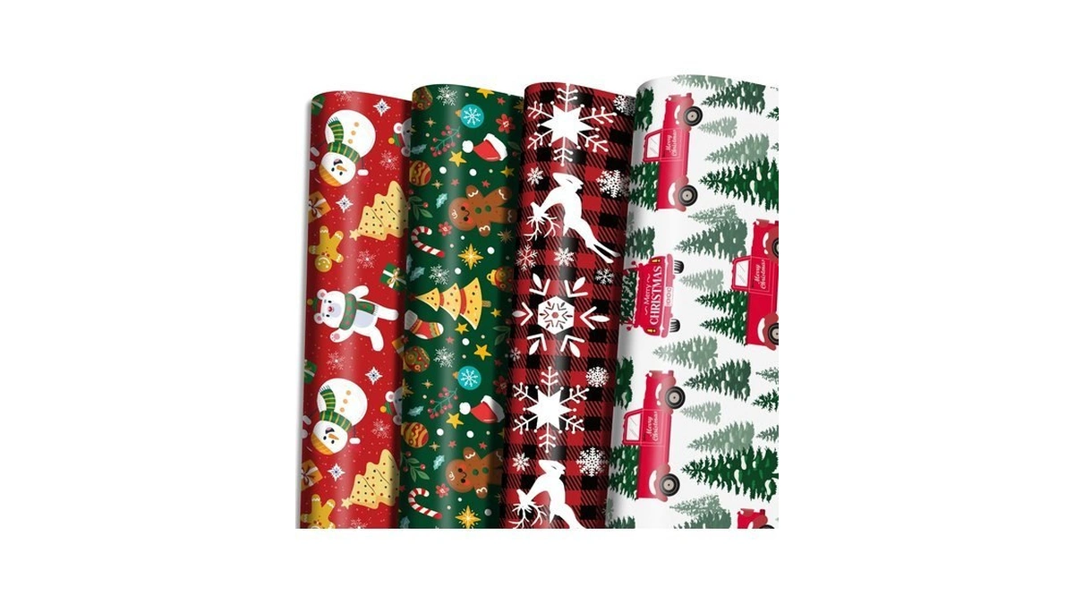 Ohome Christmas Wrapping Paper - Jumbo Sheets - Christmas Decorations