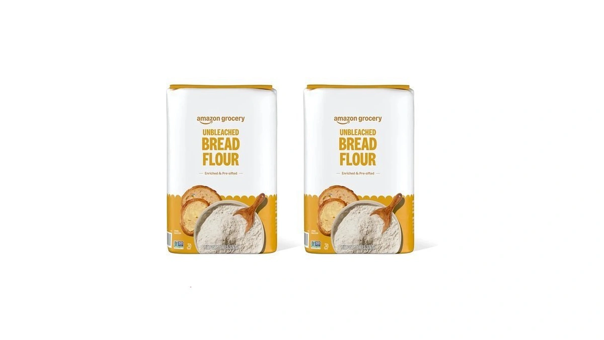 Amazon Fresh, Enriched Bread Flour, Unbleached, 5 Lb (pack Of