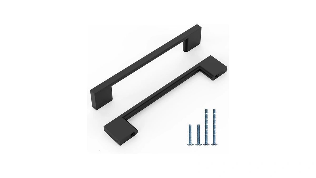 Knoklock 10 Pack 5 Inch Matte Black Cabinet Pulls, Kitchen