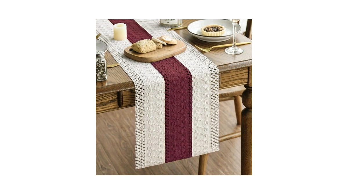 Artoid Mode Red Farmhouse Rustic Christmas Table Runner 12x72 Inch