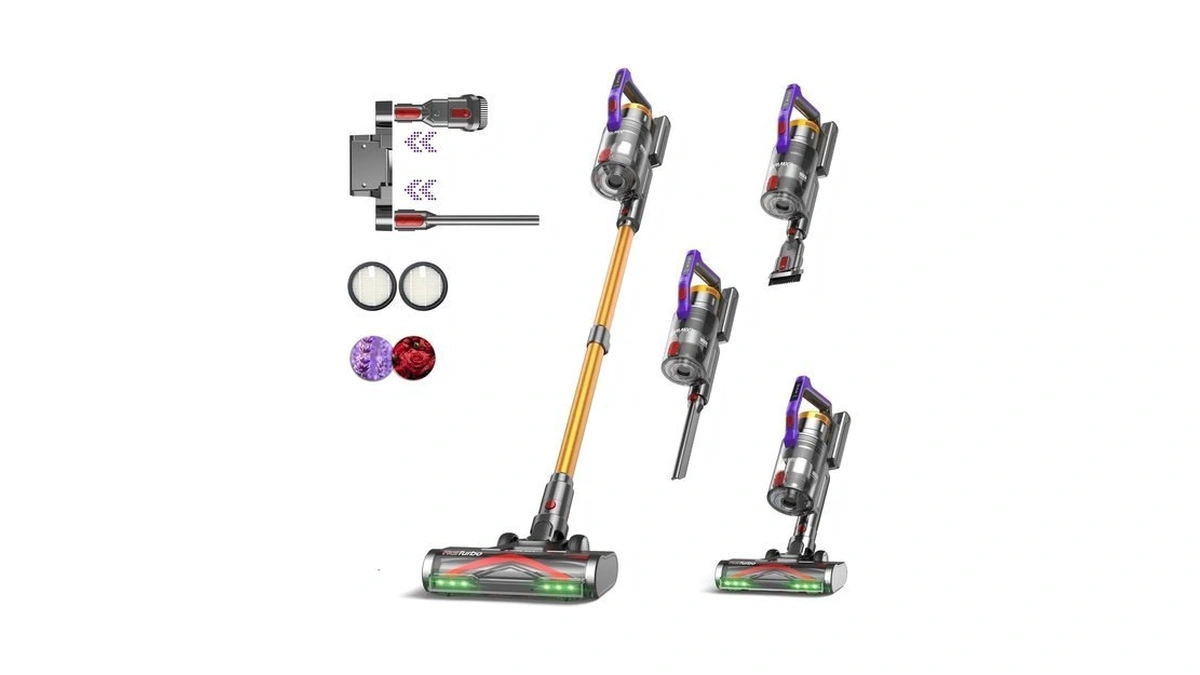 Kipmax Cordless Vacuum Cleaner, 50kpa 550w Stick Vacuum For Home,