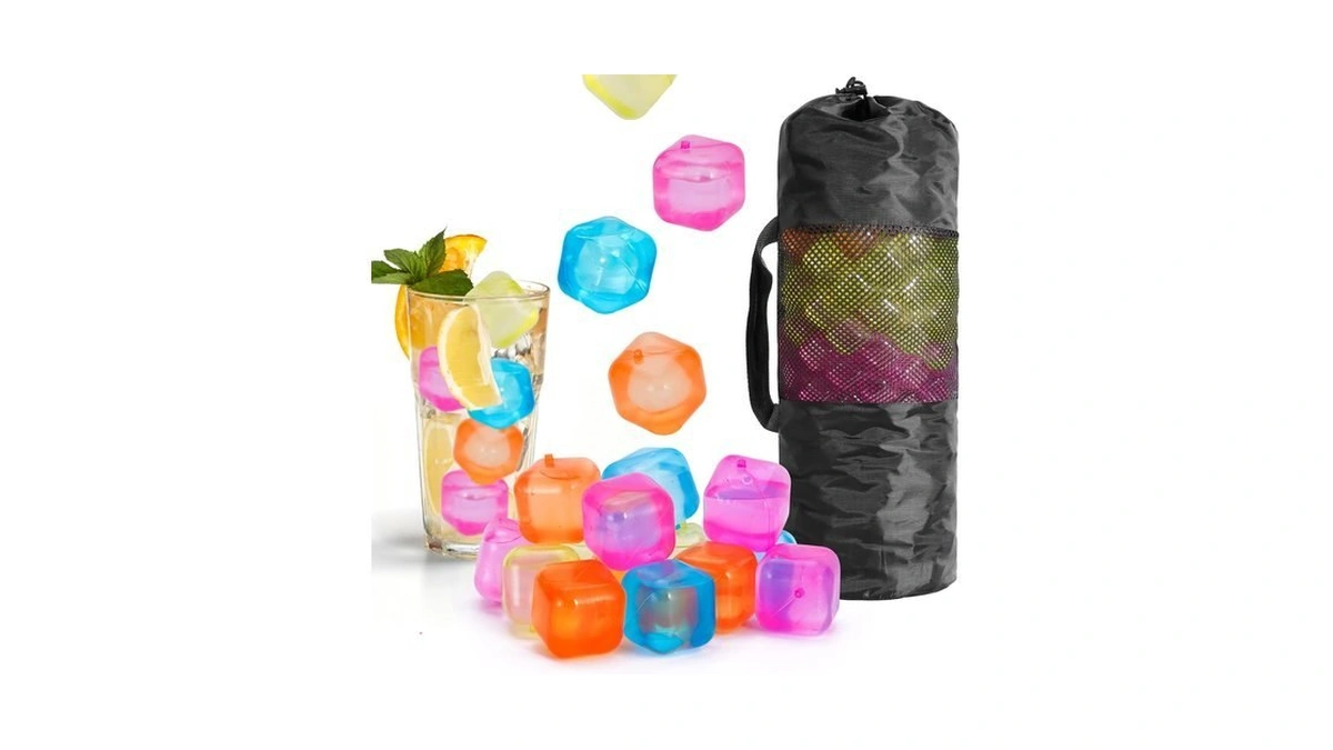 Tngan Reusable Ice Cube, 380 Pack Reusable Ice Cubes For