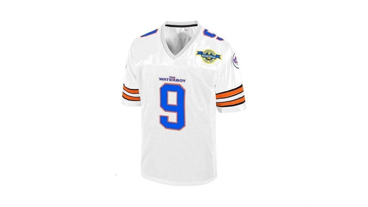 Atonmore Bobby Boucher #9 The Waterboy Stitched Football Jersey Whtie-s