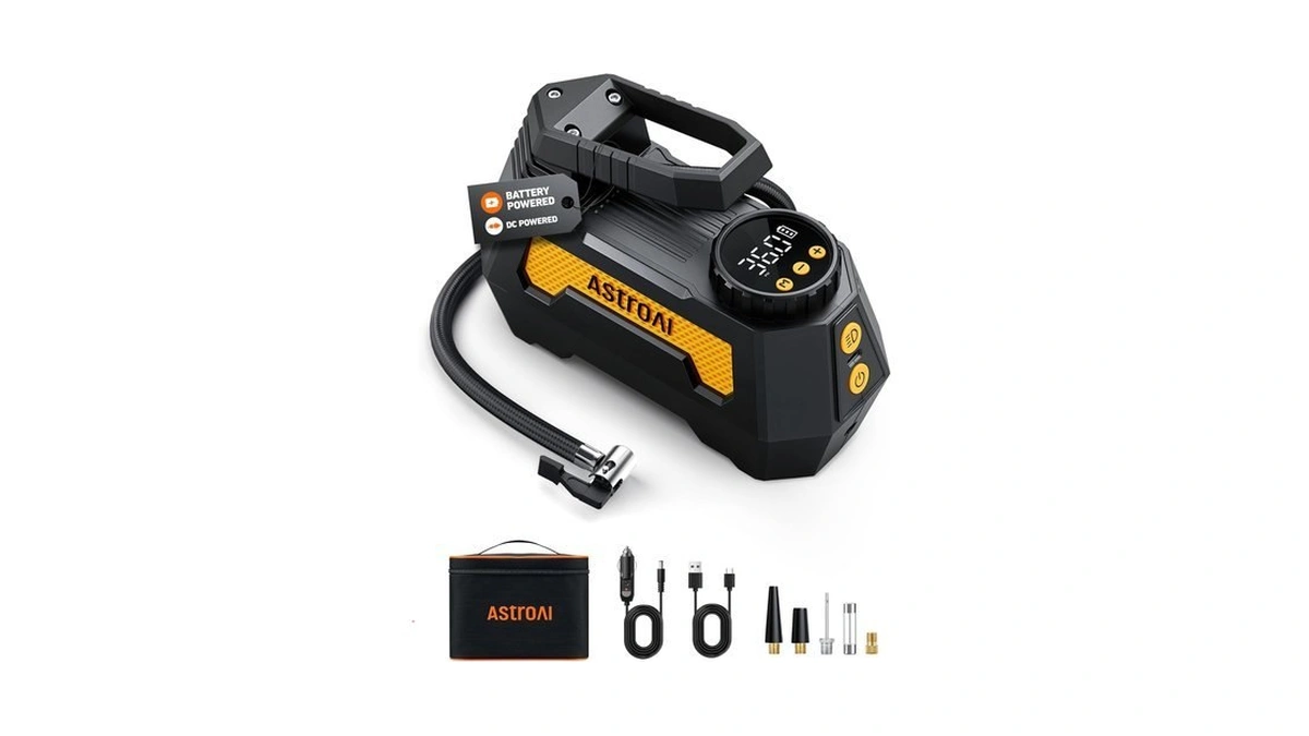 Astroai H2 Pro Cordless Tire Inflator Portable Air Compressor 12vdc