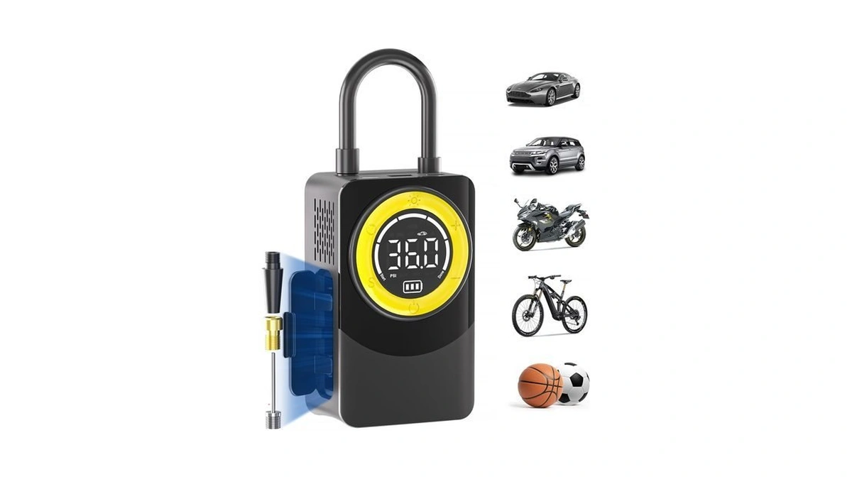 Carsun Tire Inflator Portable Air Compressor, 150psi Air Pump For