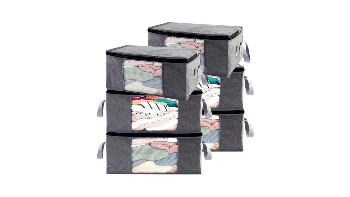 Storage Clothes Bins Closet Bags - 35l Containers Organizer Boxes