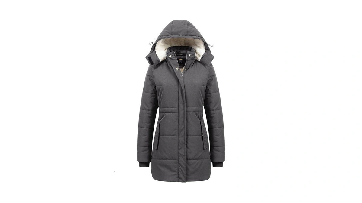 Creatmo Us Women's Hooded Winter Coat Waterproof Warm Long Puffer