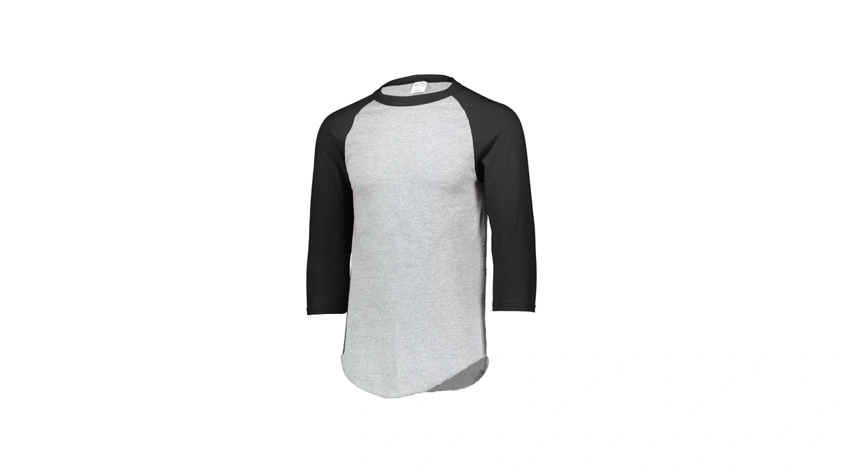 Augusta Sportswear Mens Baseball Jersey - Crew Neck, 3/4 Sleeve,