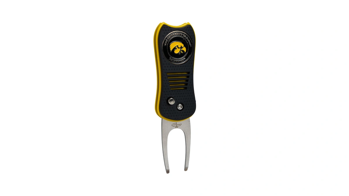 Team Golf Ncaa Iowa Hawkeyes Retractable Switchblade Divot Tool