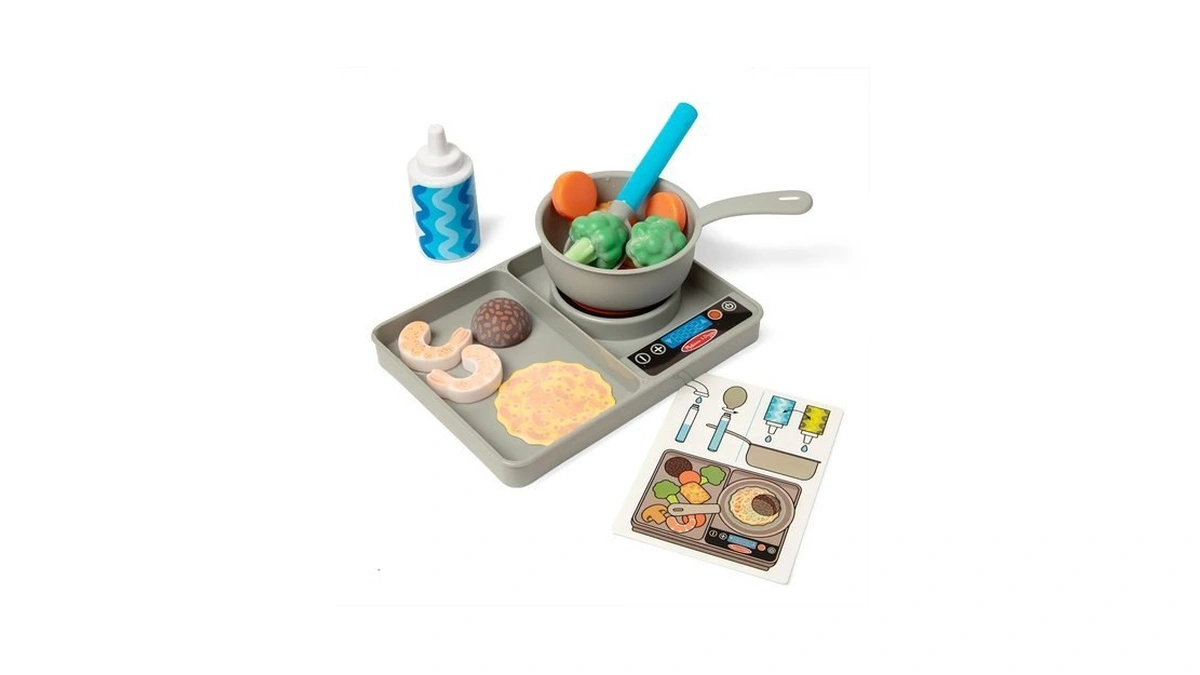 Melissa & Doug Simmer & Stir Stove Top, Color-changing Pretend