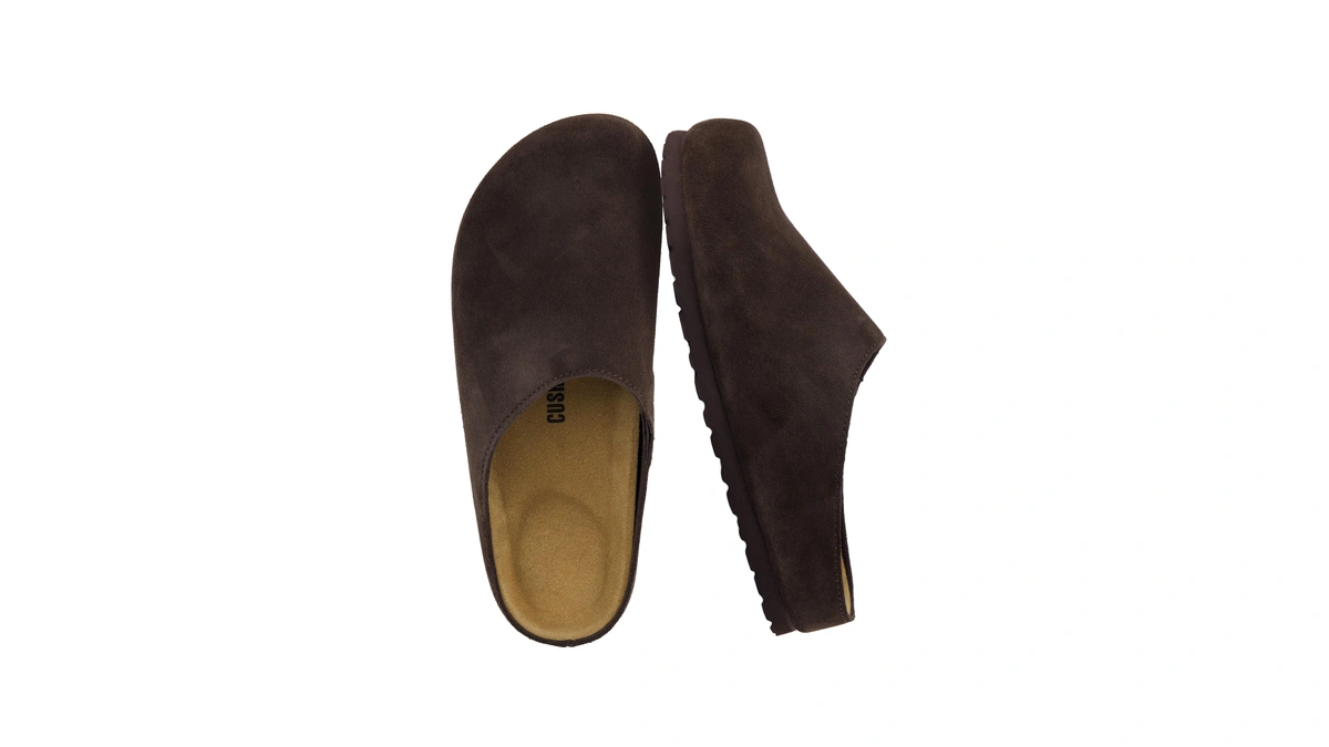 Cushionaire Lute Genuine Suede Leather Clogs For Women Indoor And