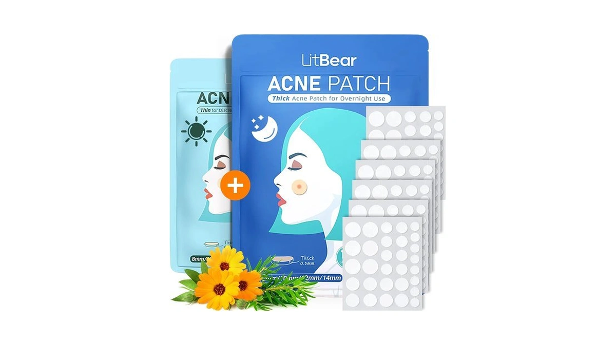 Litbear Acne Pimple Patches- Day And Night 4 Sizes 180