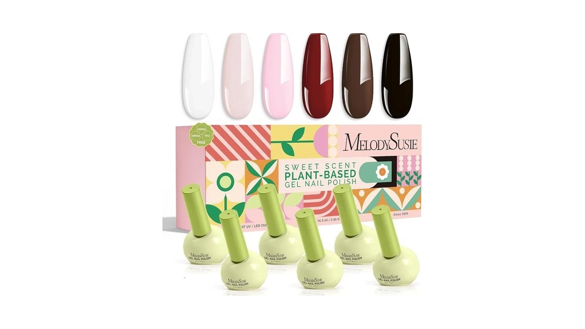 Melodysusie Tpo & Hema Free Plant-based 6 Colors Gel Nail