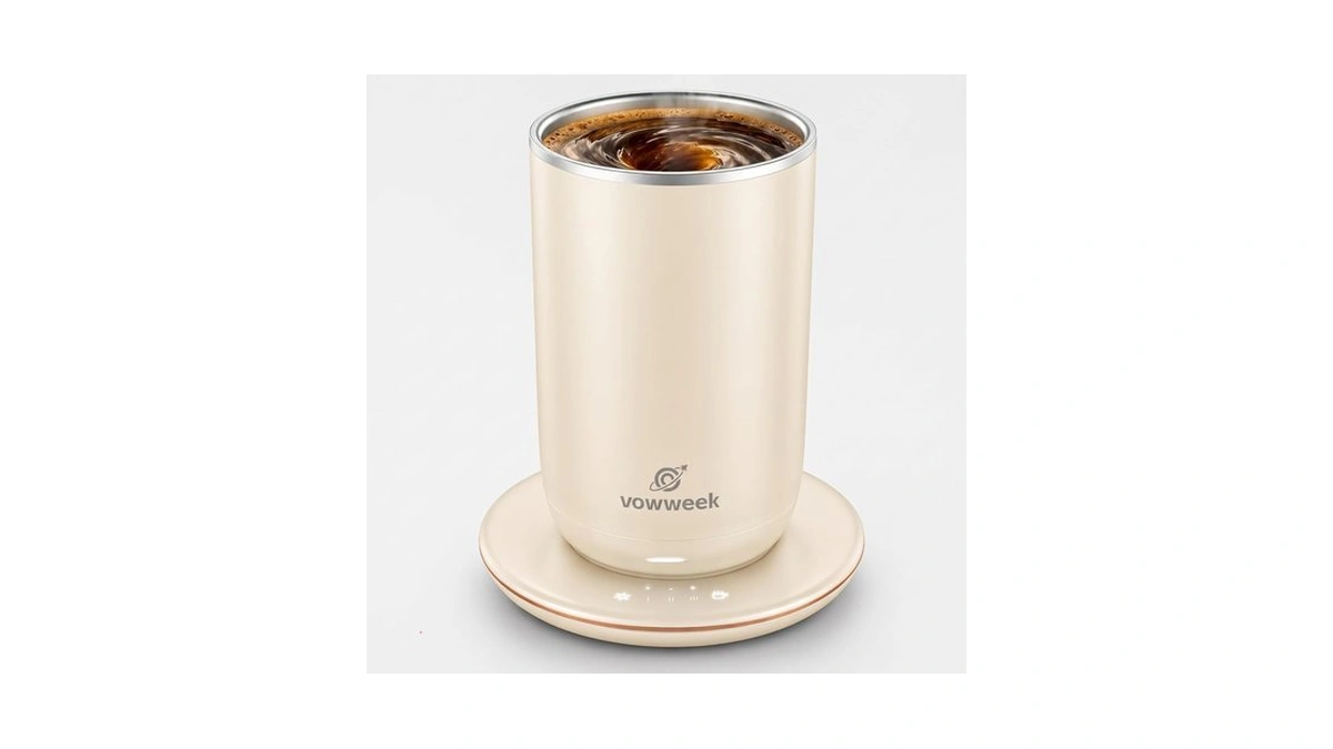 Self Stirring Coffee Mug, 10 Oz Heated Mug With Magnetic