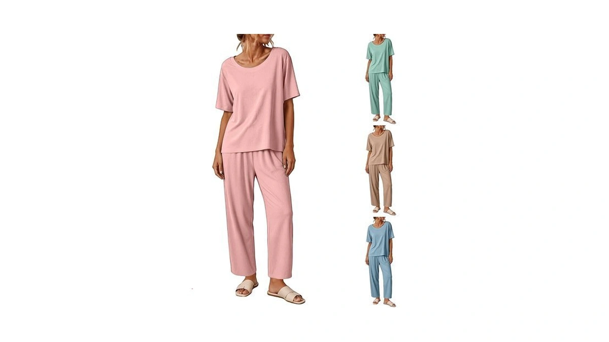 Modal Pajama Sets For Women Plus Size 2 Piece Lounge