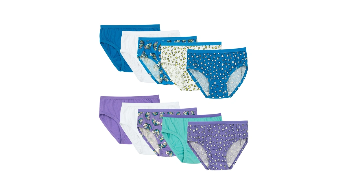 Fruit Of The Loom Girls' Tag Free Cotton Brief Underwear