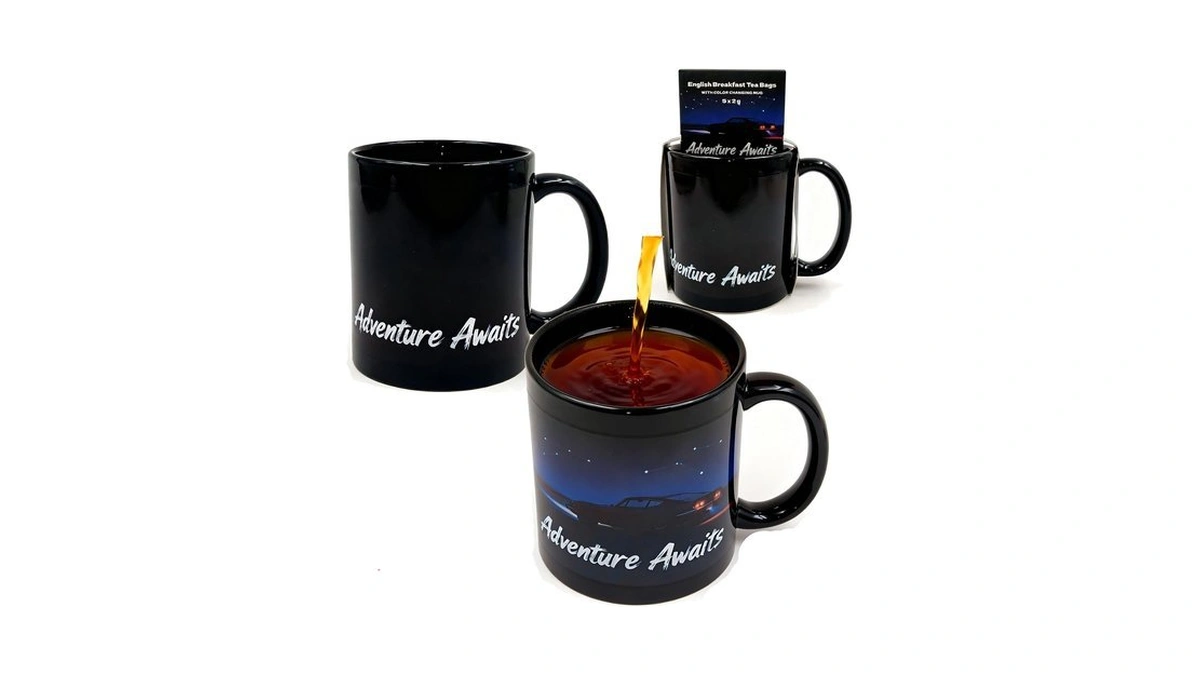 Hjocmle Color Changing Mug Thermochromic Ceramic Coffee Mugs 12oz Adventure